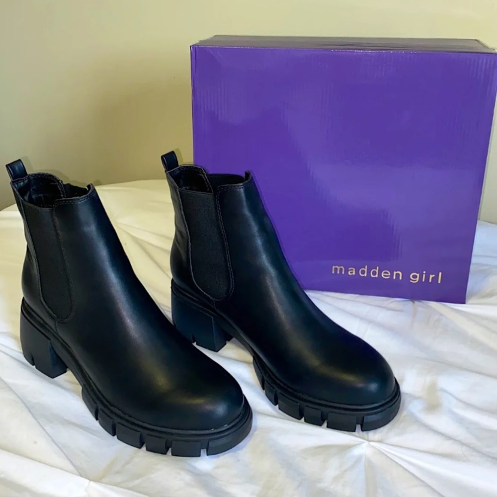 Madden Girl Chelsea Lug Boots